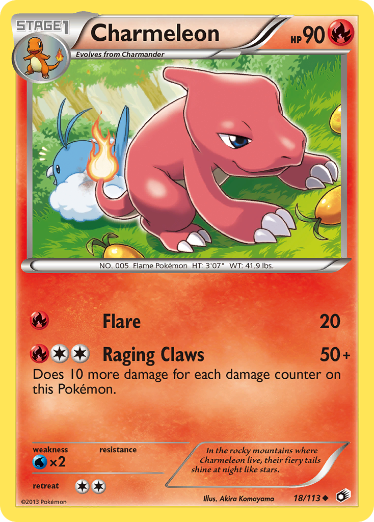 Legendary Treasures Charmeleon #18/113